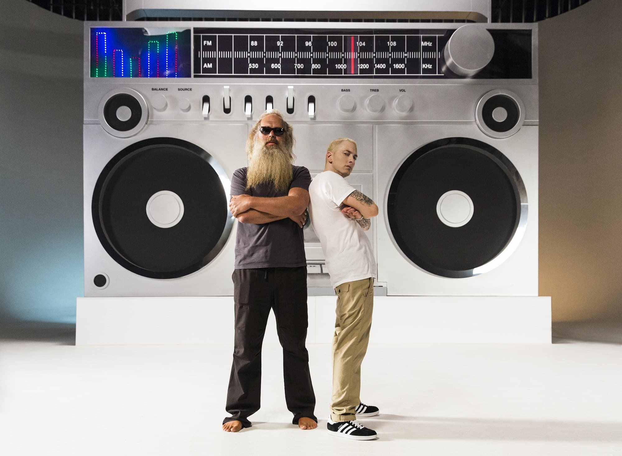 Rick Rubin during The Marshall Mathers LP 2 sessions