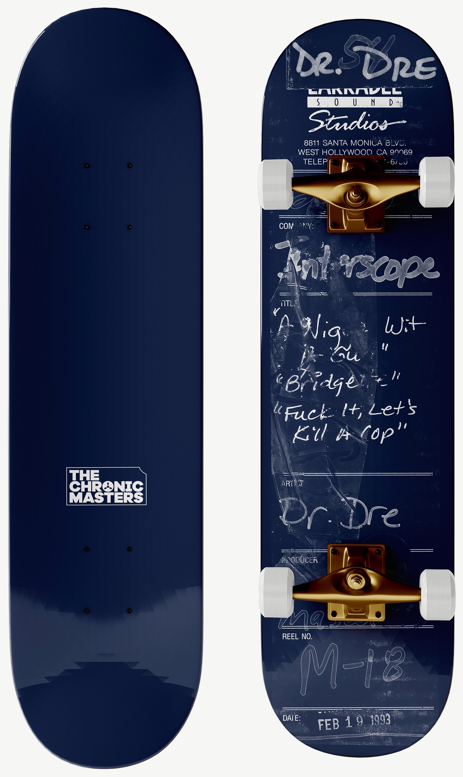 Skate deck from The Chronic Masters collector series