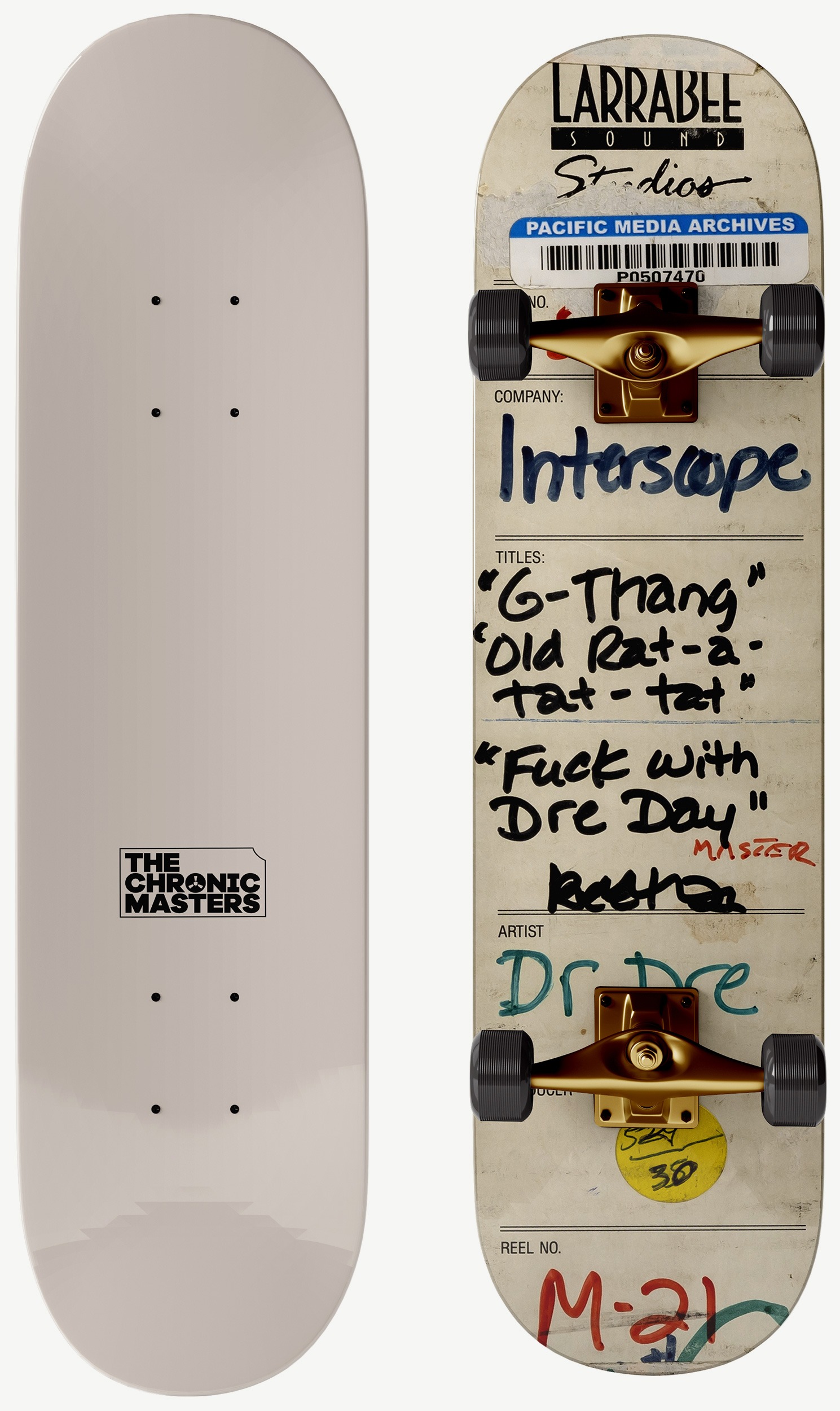 Skate deck from The Chronic Masters collector series