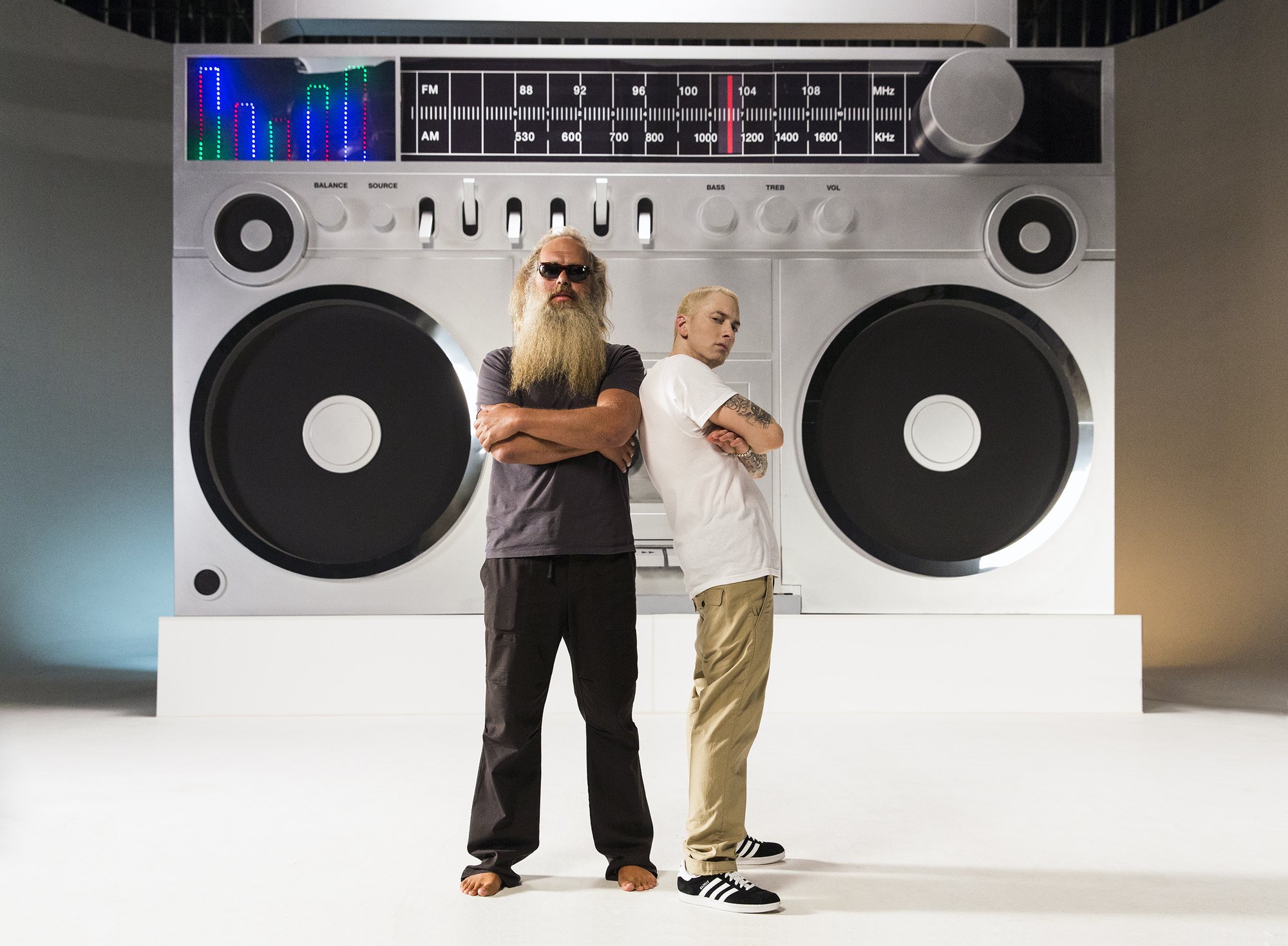 Rick Rubin during The Marshall Mathers LP 2 sessions