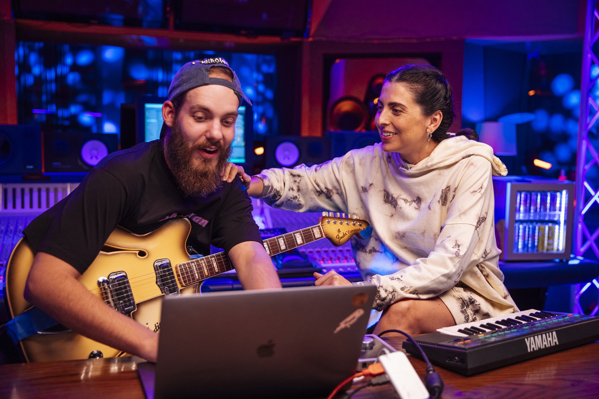 Anna Lunoe in the studio for Red Bull Remix Lab