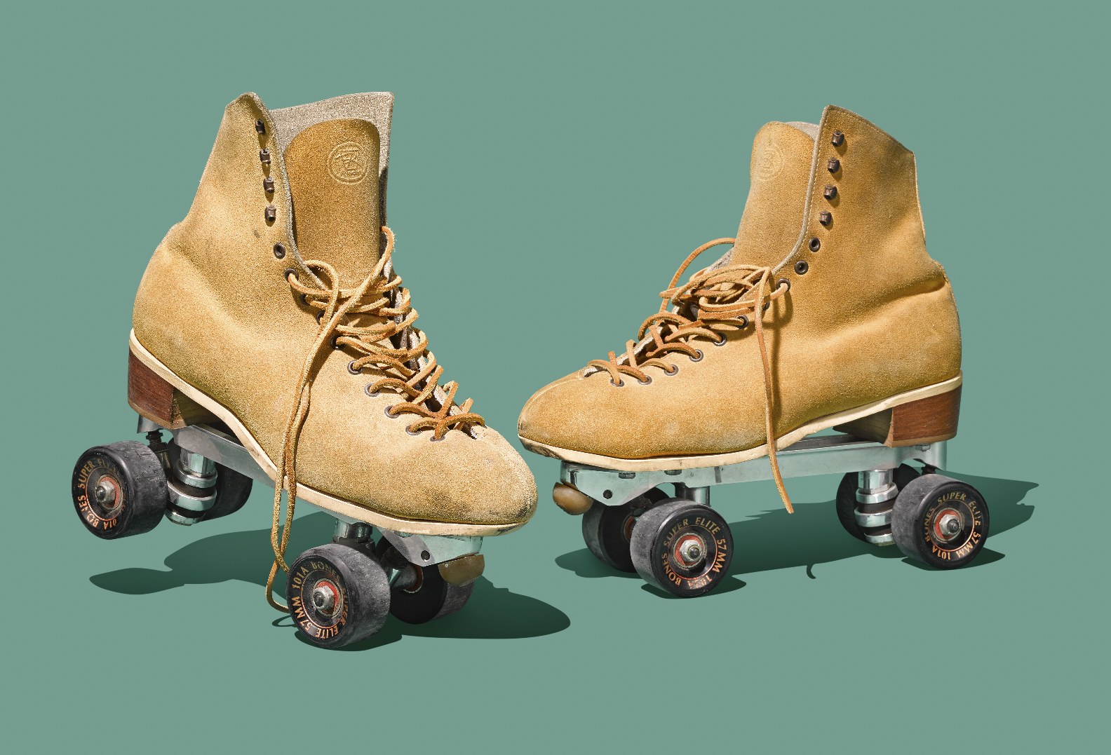 Roller skates photographed for the Red Bull artifacts series