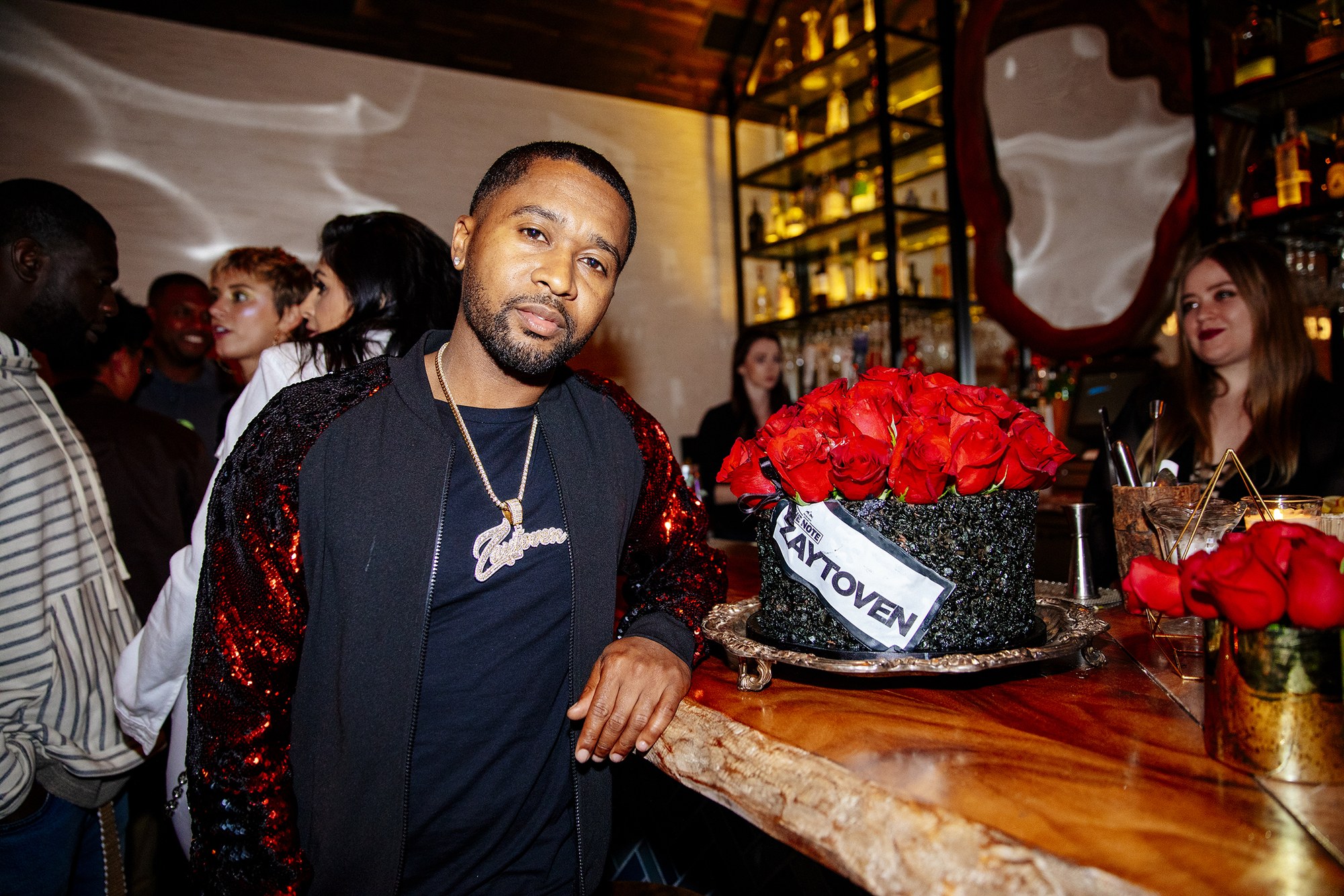 Zaytoven at the bar during a Red Bull event